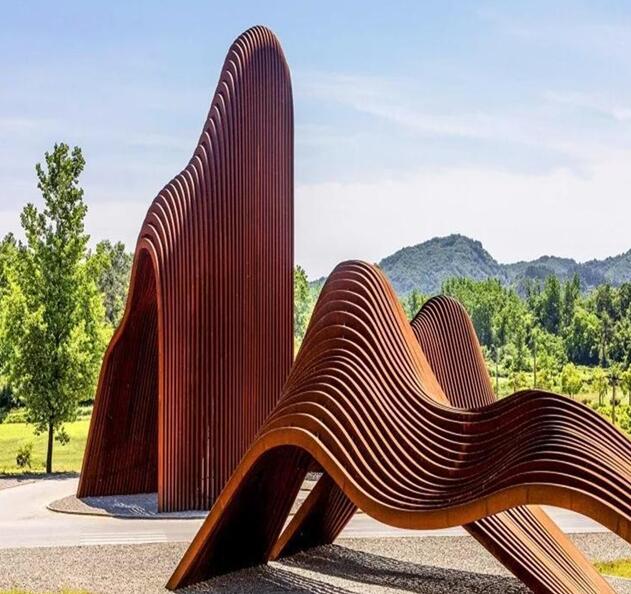 秦淮锈钢板造型